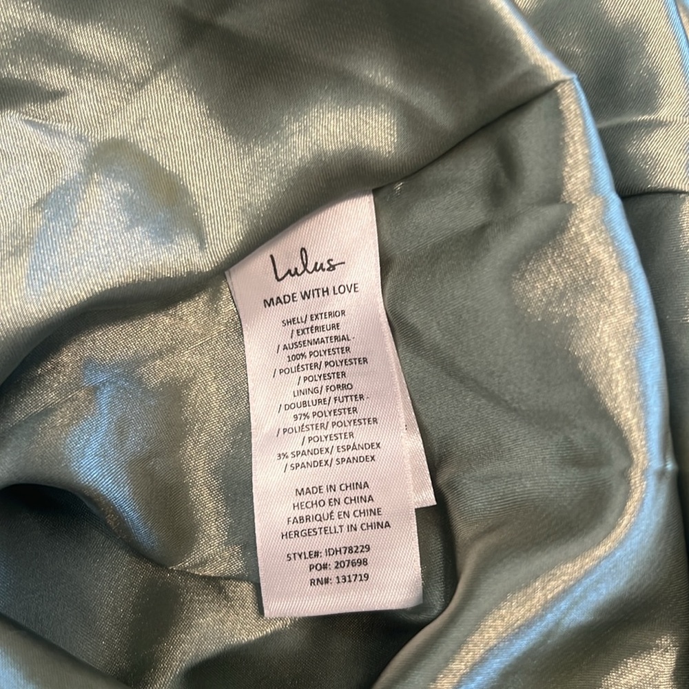 Lulus Romantically speaking Sage Green Slip Maxi Dress - Women's size XXS New - Picture 10 of 11
